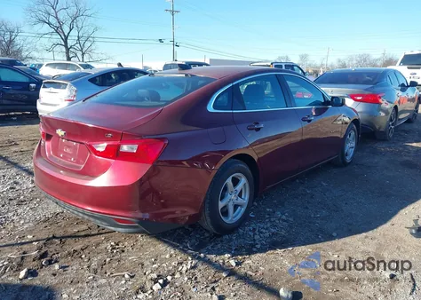 2016 Chevrolet Malibu Ls из США, поврежденный, VIN 1G1ZB5ST6GF326360